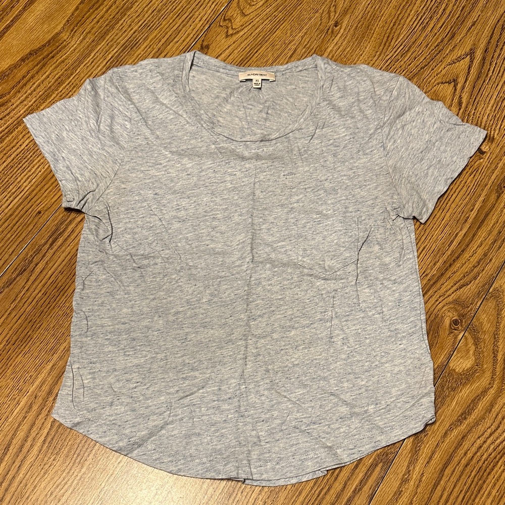 Sunday Best Light Gray Short Sleeve Tee